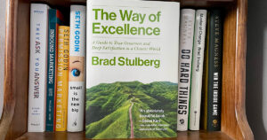 The Way Of Excellence on a bookshelf