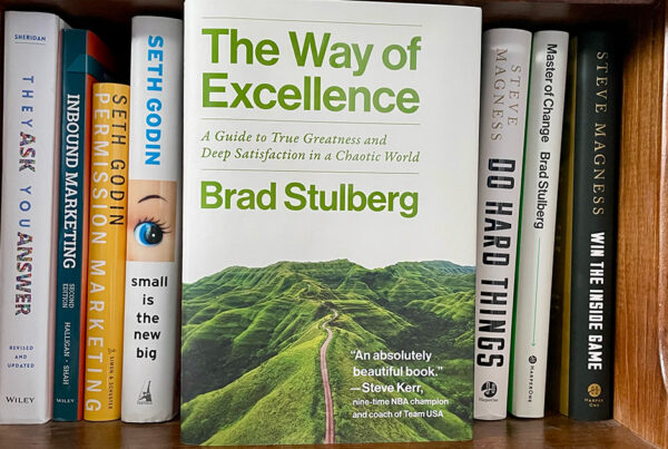 The Way Of Excellence on a bookshelf