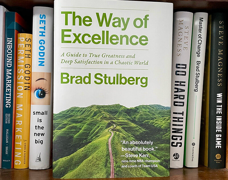 The Way Of Excellence on a bookshelf